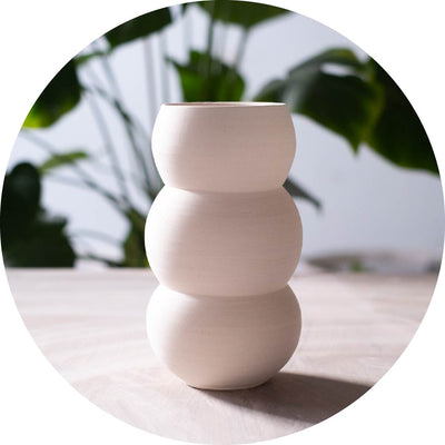 Pottery Painting Bubble Vase