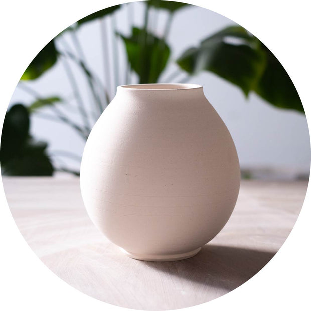 Pottery Painting Round Vase